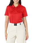 adidas womens Women's Performance Primegreen Shirt Polo, Collegiate Red, Large US