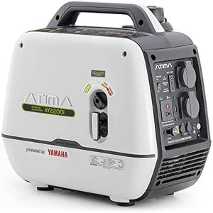 ATIMA Generador de corriente inversor, 2100 W de gasolina, motor Yamaha MZ80 con USB y enchufes de 230 V, supersilencioso, generador de corriente de emergencia, cortes de energía para camping,