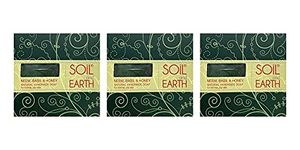 SOIL AND EARTH HANDMADE NATURAL SOAPS (NEEM BASIL & HONEY)_3 X 125 gm/ 4.4 oz.