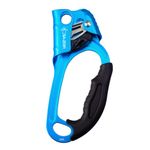 S.E.PEAK Hand Ascender CE Certified Strong Rappelling Gear Equipment with Ergonomic Rubber Handle for Rock Climbing Tree Arborist, Climbing Rescue Caving, Mountaineering, 8~13MM Rope, Right/Left Hand