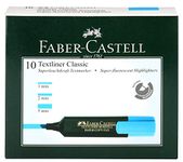 Faber-Castell Chisel Textliner - Pack of 10 (Blue)