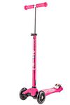 Micro Kickboard - Maxi Deluxe 3-Wheeled, Lean-to-Steer, Swiss-Designed Micro Scooter for Kids, Ages 5-12 (Pink)