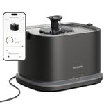 PETLIBRO Upgrade Cat Water Fountain, Dockstream 2 Smart App Monitoring Pet Water Fountain for Cats Indoor, 3L/101oz Fountain Stainless Steel Tray for Drinking, 5G WiFi Auto Cat Water Dispenser Dog