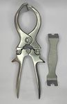 Forgesy Imported Castrator 9 Inch with Key for Animals Sheep and Goats Castration Pliers with Key Stainless Steel