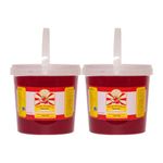 Twisty The Boba Station® 1kg Strawberry Popping Boba with 10 12mm Straws for Bubble Tea, Milkshakes, Ice Cream & Yogurt | Vegan | Pack of 2