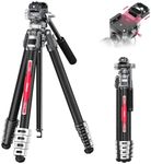 ULANZI TT09 F38 Video-Go Travel Tripod 5 Sections Carbon Fiber Compact & Lightweight Cameras Quick Mount Release & All-Around Panoramic w Storage Bag Weight 3.31lbs,Folded Height 17.72'' TT09-FBA