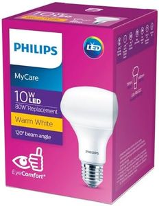 Philips R80 10W ES Globe Reflector LED Bulb, Warm White (Pack of 2)