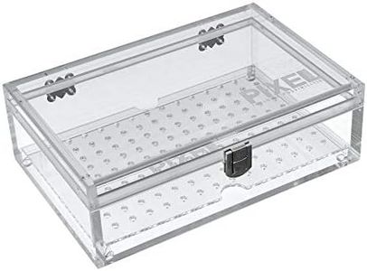 Cigar Humidor Modern Clear Acrylic | Holds 15-20 Cigars | Airtight Display | Improved Latches & Hinges | Mess Free, No Seasoning, Activation or Maintenance