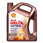 Shell Helix Ultra ECT 0W30 API SN, ACEA C2/C3 Fully Synthetic Engine Oil for Petrol, Diesel and Hybrid Cars (4 L)