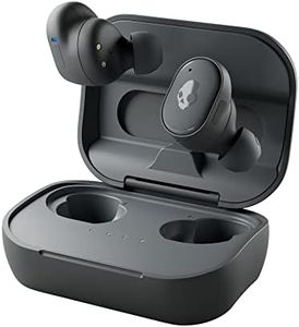 Skullcandy Grind in-Ear Wireless Earbuds, 40 Hr Battery, Skull-iQ, Alexa Enabled, Microphone, Works with iPhone Android and Bluetooth Devices - Chill Grey