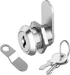 1 Pack Cabinet Lock with Key, 5/8" File Cabinet Lock Cam Lock Keyed Alike, Rv Locks for Storage Door Secure Files Drawers Toolbox Mailbox RV Door, Zinc Alloy