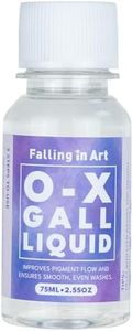 Falling in Art Ox Gall Liquid, Watercolor Medium, Ox Gall for Watercolor Painting, 2.5 Oz Bottle