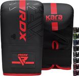 RDX Bag Gloves for Heavy Punching Training, Maya Hide Leather Kara Punch Mitts for Sparring, Boxing, MMA, Muay Thai, Kickboxing, Focus Pads and Double End Speed Ball Workout