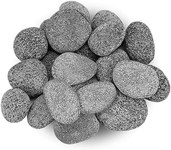 Stanbroil Tumbled Lava Rock Pebbles for Indoor or Outdoor Gas Fire Pits and Fireplaces - 10 pounds (2"-3")
