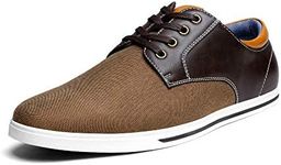 Bruno Marc Mens Oxfords Sneakers Casual Dress Shoes, Dark Brown - 11 (RIVERA-01)