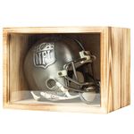 Freezing point 8×6×6 Mini Football Helmets Display Case Wall Mount Deep Small Shadow Box Frame Memory Box for Keepsakes