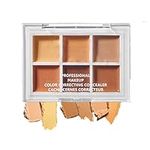 Cream Concealer Full Coverage Palette,6 Colour Concealer Makeup Palette For Under Eye Concealer,Acne & Blemishes, Concealer Stick Waterproof Contour Concealer Palette