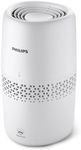 Philips Evaporative Humidifier 2000 Series - Hygienic Humidification, 99.97% Less Bacteria, 2L Water Reservoir, 190 ml/h, for Rooms up to 31 m², Ultra Quiet (32 dB), Auto Shut-Off, White (HU2510/10)