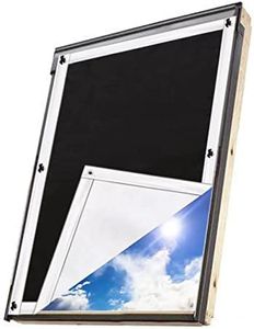 johgee Store Occultant sans Perçage pour Velux S06 et 606-96x93cm, Rideau Occultant Thermiques avec Ventouse, Protection Solaire et Isolant Thermique, Store pour Chambre, Bébé Chambre, Grenier