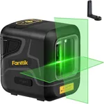 Fanttik D2 Laser Level, DIY Self Leveling Laser Level, 10 hours' lasting, Battery Rechargeable, TYPE-C, Green Cross Line Horizontal and Vertical, 100Ft Visibility, Pulse Mode, Magnetic Bracket, IP54
