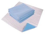 Remedies Washable Bed Pads - Reusable Underpads for Incontinence, Soft and Absorbent Underpad, Large 34 x 36 inches, Pack of 4 (Blue)