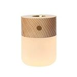 Portable Diffuser Essential Oil Diffusers,Wood Aromatherapy Diffuser with Warm Light,Battery Operated Diffuser for Essential Oils for Home(White Ash)