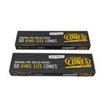 100 Smoking Papers Cones Pre-Rolled King Size 109 mm – with Roach Tip