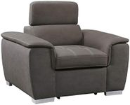 Homelegance Ferriday 45" Convertible Lounger Chair, Taupe