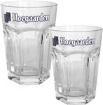 TUFF LUV Hoegaarden Belgian Beer Half Pint Glasses - Set of 2 - Crafted for Authentic Enjoyment