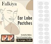 F Falkiya ear lobe patches, tape support for heavy earrings | nvisible Waterproof Stickers for Heavy Earrings | arring Lift Patches for Long Time Wearing Earrings (Pack OF 10)