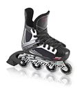 Rollerblade Bladerunner Dynamo Jr Size Adjustable Hockey Inline Skate, Black and Red, Inline Skates, Size 4-7