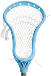 Silverfin Lacrosse Head, Strung Lacrosse Head, Unstrung Lacrosse Head, Mens Lacrosse Stick, Lacrosse Stick Head, Mens Strung Lacrosse Head, Lacrosse Head Strung (Camber Strung, Light Blue)