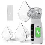 MEDTECH® Handyneb Micro-02 Premium Portable Mesh Nebulizer Machine for Adults and Kids | Silent Mist Inhaler | USB Type-C Rechargeable Nebulizer for Kids & Travel Use | Compact, Lightweight