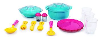 Giggles - Dinnerware Set, 23 Colourful Pretend and Play Cooking Set, Language and Social Skills,Role Play, 3 Years & Above, Preschool Toys