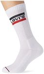 Levi's Unisex Sportwear Logo 144 Crew sock, white white, 11-Sep UK