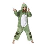 OLAOLA Adult Onesie, Dinosaur Animal Costume, Unisex Onesies Plush Halloween Cosplay Pajamas Party One-Piece Sleepwear