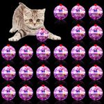 MVNIHEK 24 Piece Light Up Cat Balls Ghost Hunting Equipment, Indoor Motion-Activated Magic Cat Ball, Plastic Glowing Pet Toys