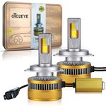 OTO2EYE Super Bright H7 LED Car Headlight Bulbs Hi & Lo Beam 18000LM 6500K, 180W, LED Headlight Auto Conversion Driving Lamp with 2 Years Warranty (Cool White) (180W, H7)