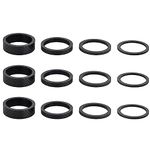 TRIWONDER 12Pieces Bike Carbon Fiber Headset Spacer Bike Stem Spacers Fit for MTB BMX Mountain Bike Road Bikes