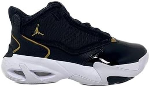 Men's Jordan Max Aura 4, Black/Metallic Gold-White, 11 M US