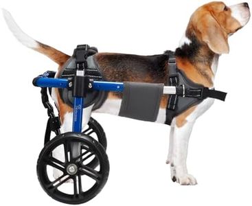 Virbraroo Dog Wheelchair for Back Legs with Upgraded All-Terrain Tires & Durable Bearings,Adjustable Dog Wheelchair for 11.8"-17.7" Lenght,22-35 lbs Disabled or Injured Small Dogs