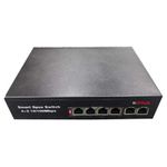 CP Plus 6 Port Fast Ethernet Switch with 4 PoE