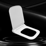 WASSMIST Toilet Seat Cover Set(Soft Close) - Durable Commode Seat Cover for Western Toilets | Fits Most Standard Toilet Seats (Easy to Clean)