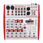BOMGE 10-Input sound board Mixer wi