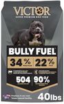 VICTOR Bully Fuel Dry Dog Food, 40 lb – Real Beef First Ingredient, High-Calorie Formula for Lean Muscle, Glucosamine & Chondroitin for Joint Health, Omega 3 & 6 for Skin & Coat