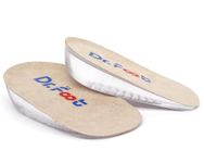 Dr.Foot Height Increase Insoles, Heel Cushion Inserts, Heel Lift Inserts for Leg Length Discrepancies (Small (1" Height))