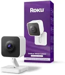 Roku New Outdoor Camera 2024 - Home Security - IP65 Weather Resistant Wired Security Camera with 1080p HD Night Vision, Works with Alexa & Google, WDR, Motion & Sound Detection