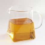 12 oz Pitcher Glass Tea Pitcher Small Glass Pitcher High Temperature Resistant Clear Glass Tea Cup Chinese Kungfu Teaset 350 ml Fair Cups with Handle Cha Hai Gong Dao Bei Gongfu Teaware Drinkware