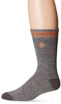 Columbia Mens Medium Weight Thermal Casual Socks, 2-pack, Gray, 6-12