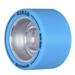 Sonar Wheels - Ninja - Agile Roller Skate Wheels - 4 Pack of 59mm x 38mm Wheels | Blue | 94A Hardness